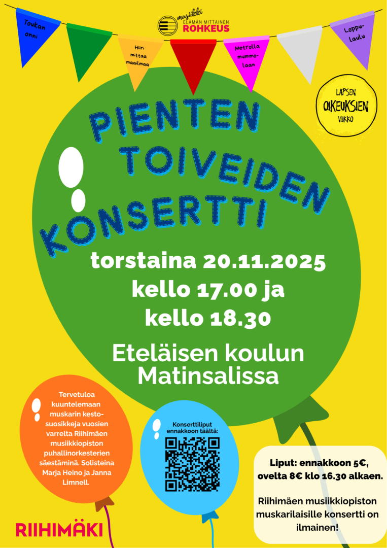 PIENTEN TOIVEIDEN KONSERTTI 20.11.2025 KLO 17.00